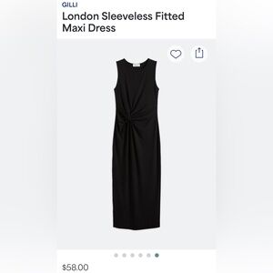 Gilli maxi ribbed dress size M